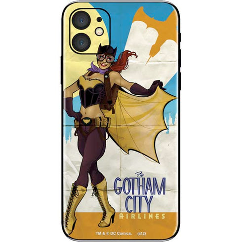 DC Comics Bombshells Batgirl- Fly Gotham City Airlines iPhone 11 Skin